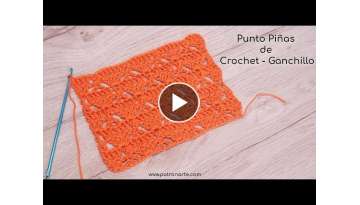 Punto Piñas de Crochet - Ganchillo | Aprende Crochet Paso a Paso